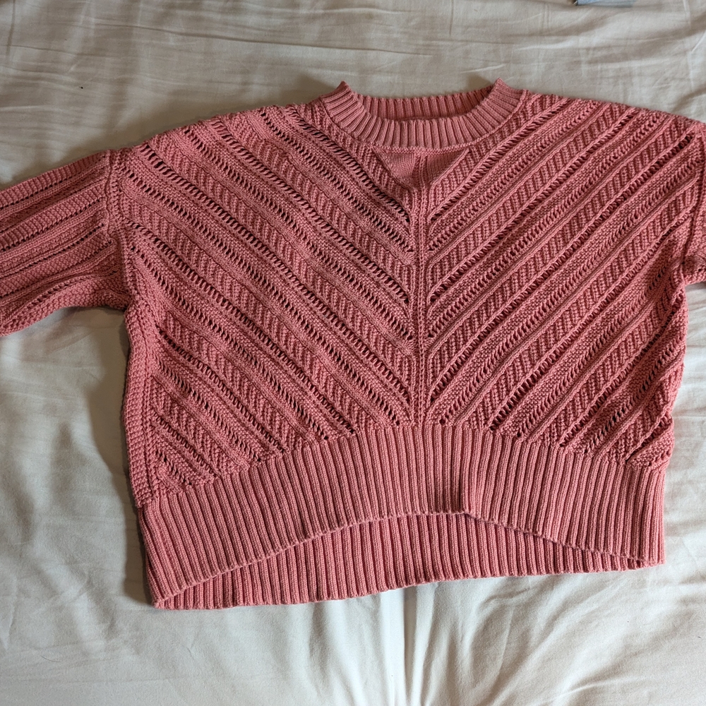 Pink Knit Women's Sweater
